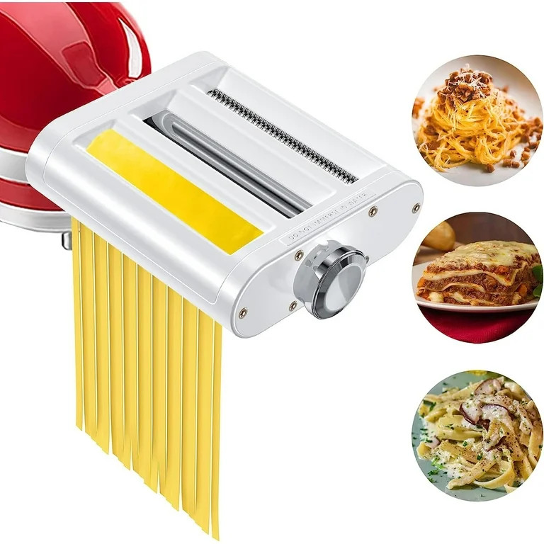 Pasta Maker Attachment for KitchenAid Stand Mixers 3 in 1 Set Includes Pasta Roller Spaghetti Cut... | Walmart (US)