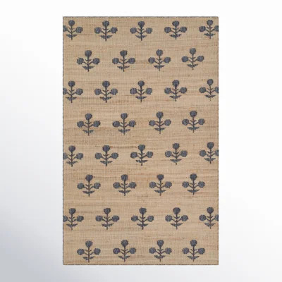 Erin Gates by Momeni Orchard Bloom Blue Hand Woven Wool and Jute Area Rug | Wayfair North America