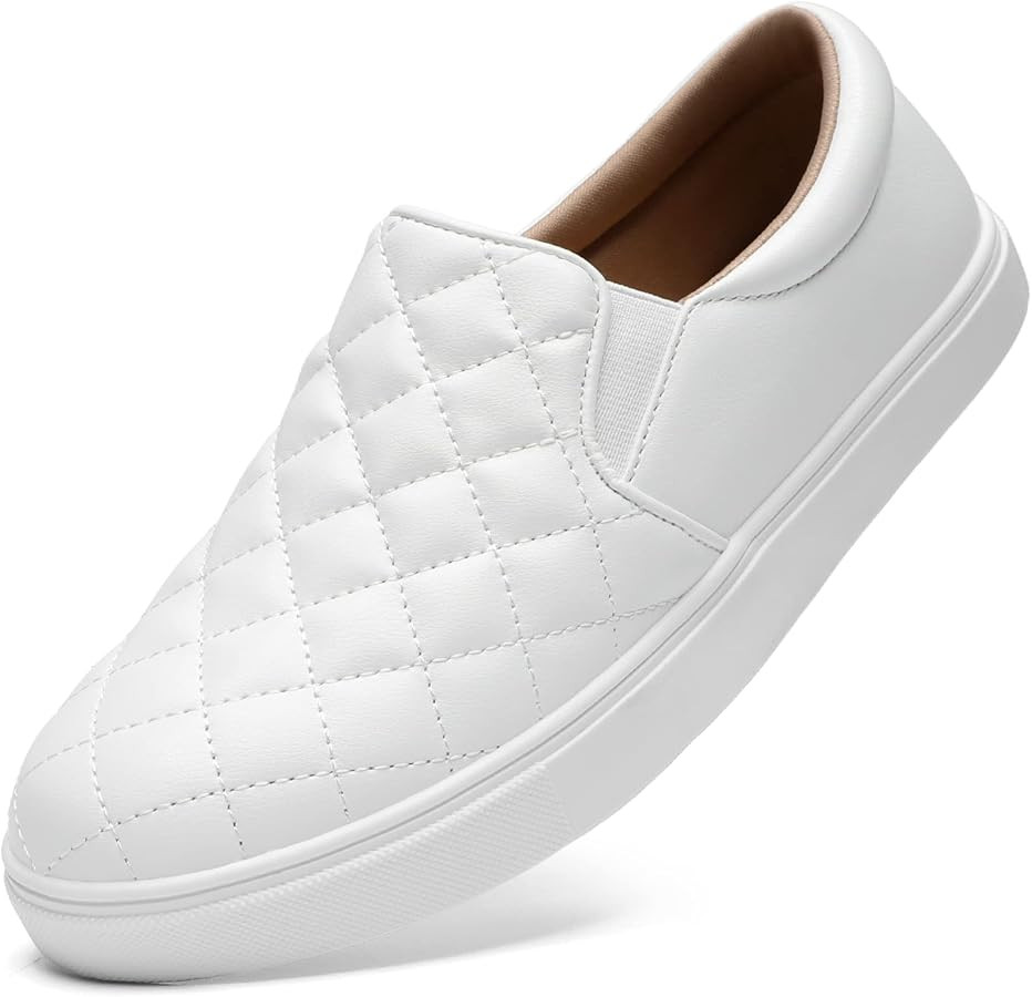 STQ Slip On Shoes for Women Quilted Fashion Sneakers | Amazon (US)
