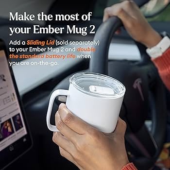 Ember Temperature Control Smart Mug 2, 14 Oz, App-Controlled Heated Coffee Mug with 80 Min Batter... | Amazon (US)