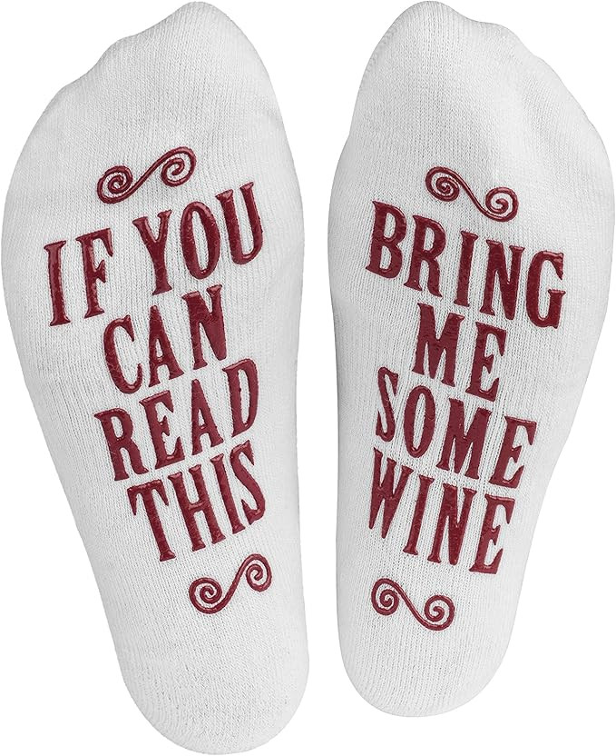 Haute Soiree Women's Novelty Socks - “If You Can Read This, Bring Me Some” - One Size Fits Al... | Amazon (US)