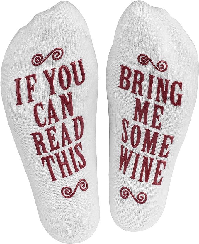 Haute Soiree Women's Novelty Socks - “If You Can Read This, Bring Me Some” - One Size Fits Al... | Amazon (US)