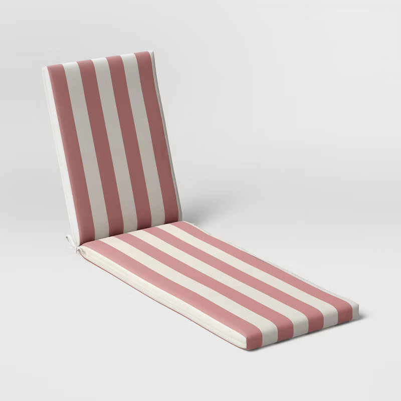 Cabana Stripe Outdoor Chaise Cushion DuraSeason Fabric™ - Threshold™ | Target