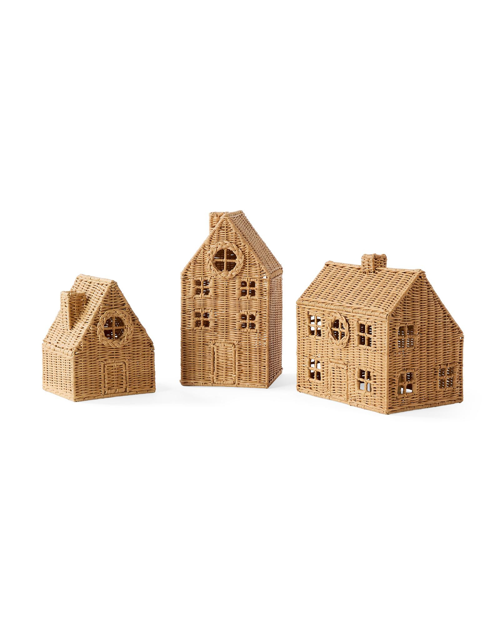 Wicker Village (Set of 3) | Serena and Lily
