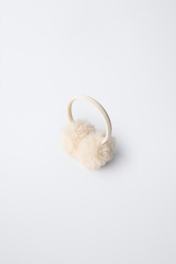 CURLY FAUX FUR EAR MUFFS SKI COLLECTION | Zara US