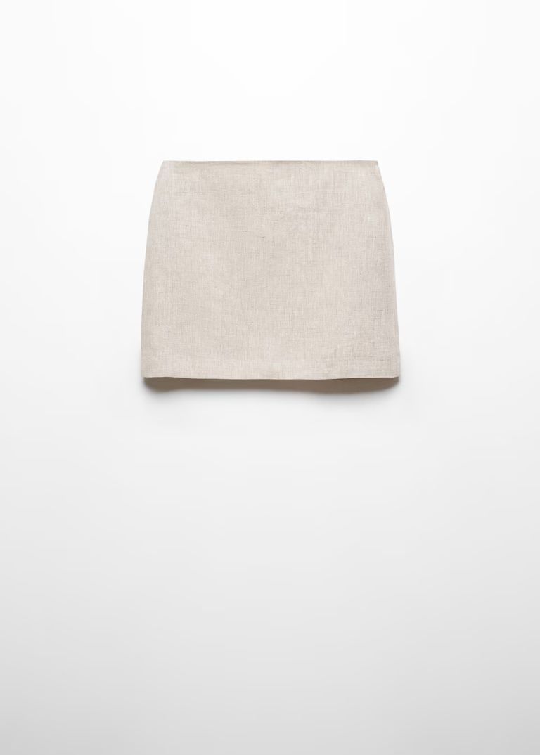 100% linen skirt -  Women | Mango USA | MANGO (US)