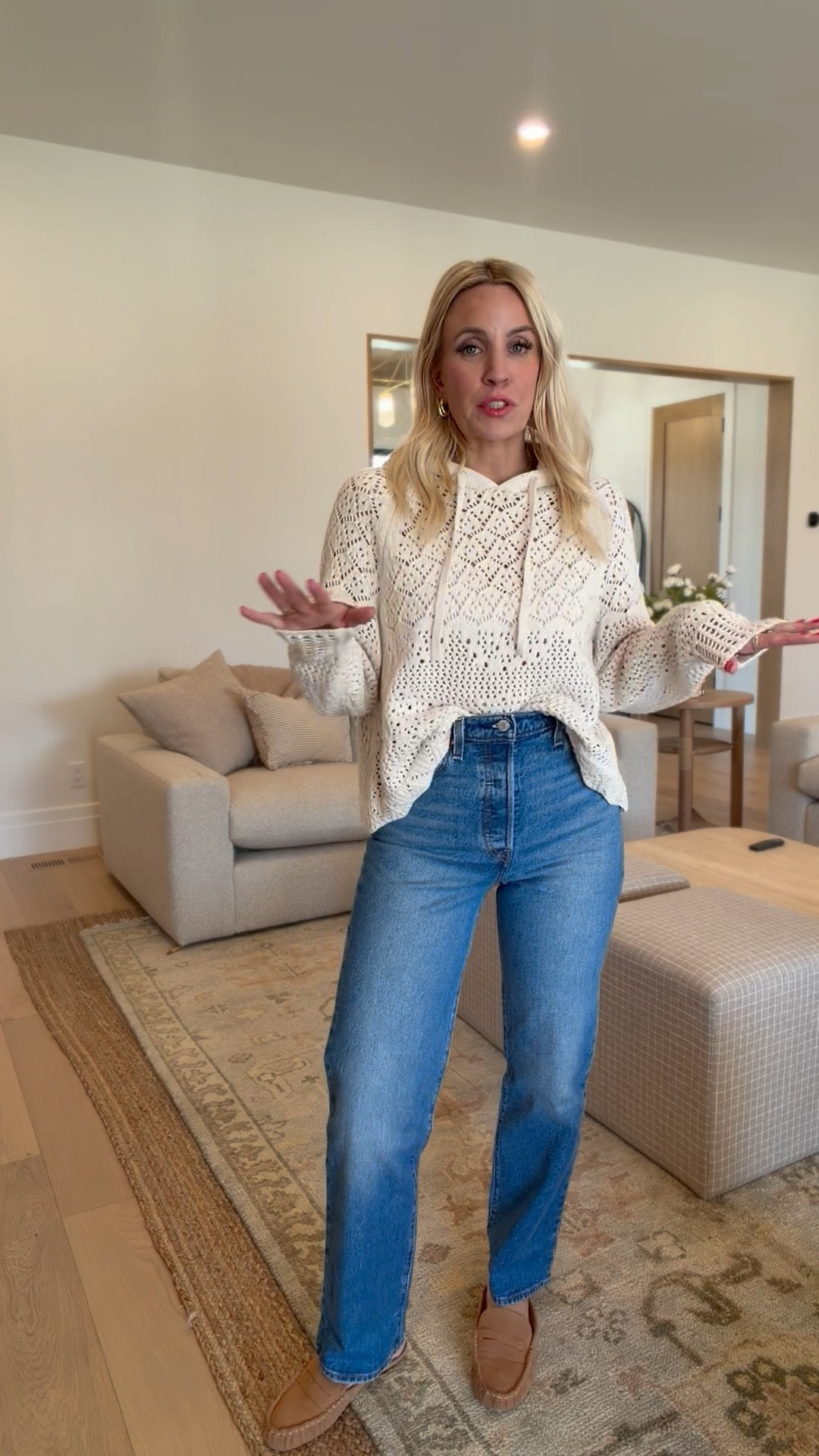 Walmart came out with this crochet knit hoodie and it is so good! Not too see through either! 

#LTKdayinmylife #LTKootd #LTKgrwm