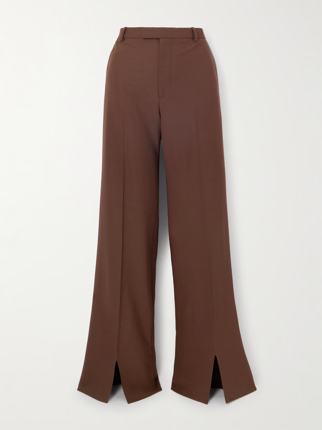 Gucci - Wool-blend Wide-leg Pants - Brown | NET-A-PORTER (US)