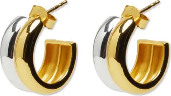 Argento Vivo Sterling Silver Double Wide Hoop Earrings | Nordstrom | Nordstrom