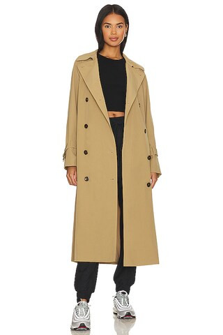 Line & Dot Peyton Trench Coat in Taupe from Revolve.com | Revolve Clothing (Global)