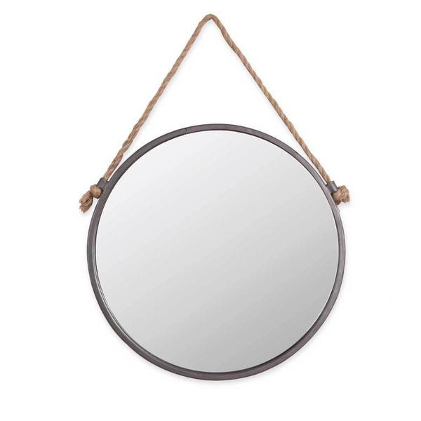 Rope & Circle Mirror Medium - Antique Silver - A/N | Bed Bath & Beyond