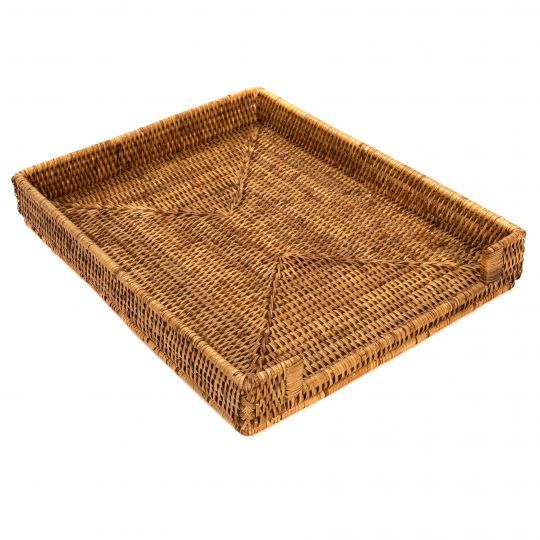 Rattan Paper Tray Basket, Honey Brown | Waiting On Martha