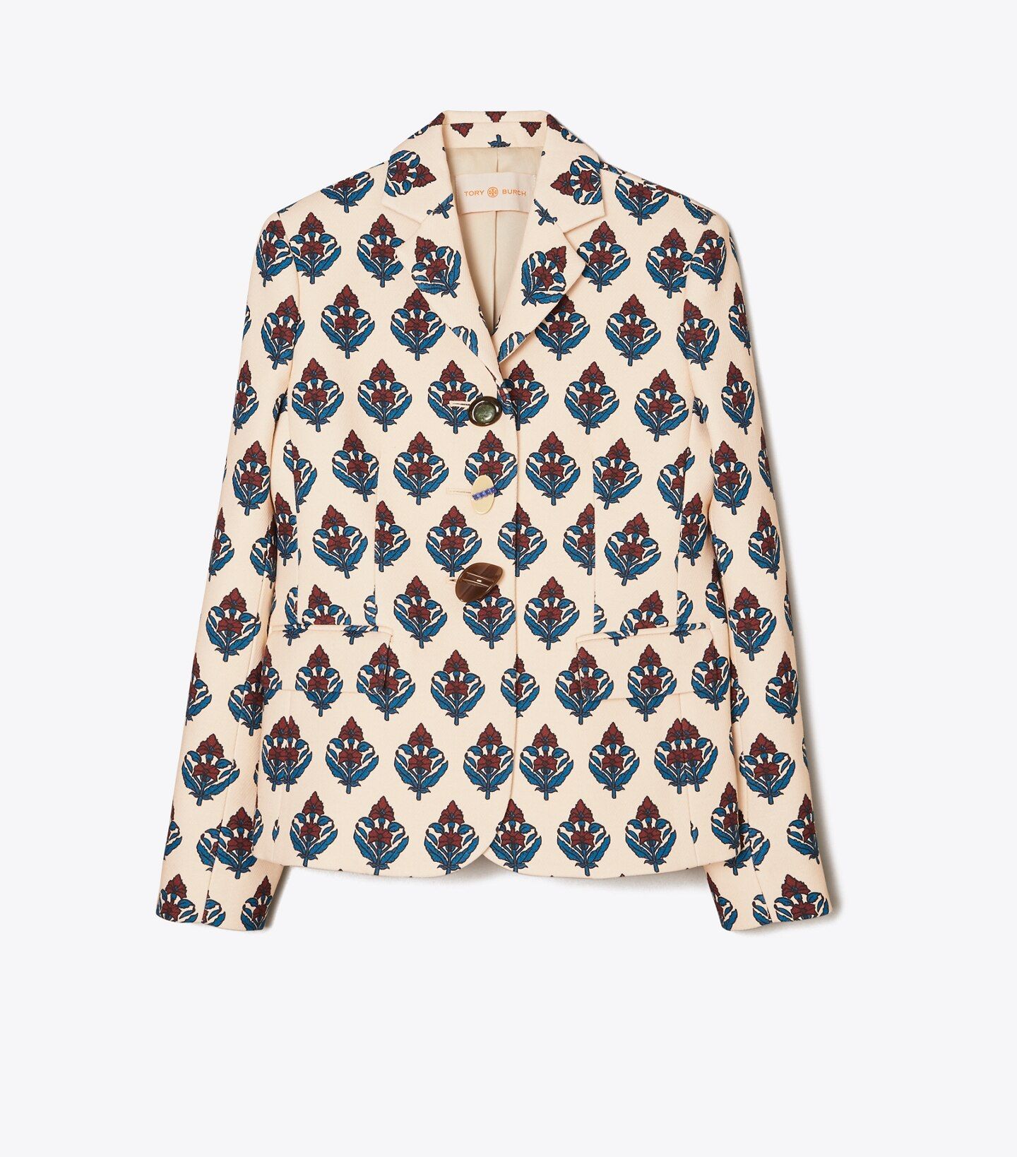 Multi-Button Twill Crepe Jacket: Women's Designer Jackets | Tory Burch | Tory Burch (US)
