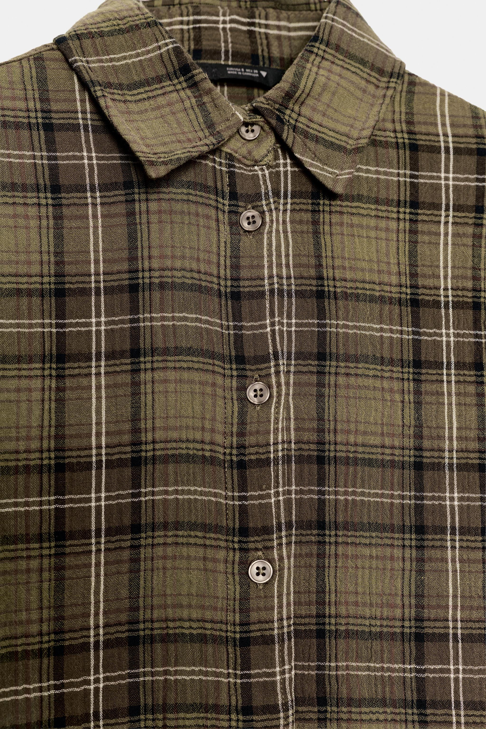 OVERSIZE CHECK SHIRT | Zara UK