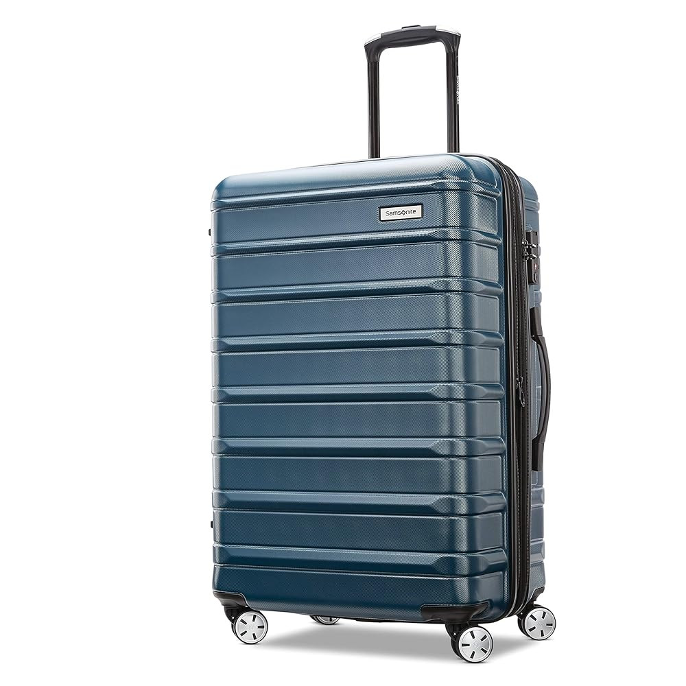Samsonite Omni 2 Hardside Expandable Spinner Wheel Luggage, Checked Medium 24 in, Nova Teal | Amazon (US)