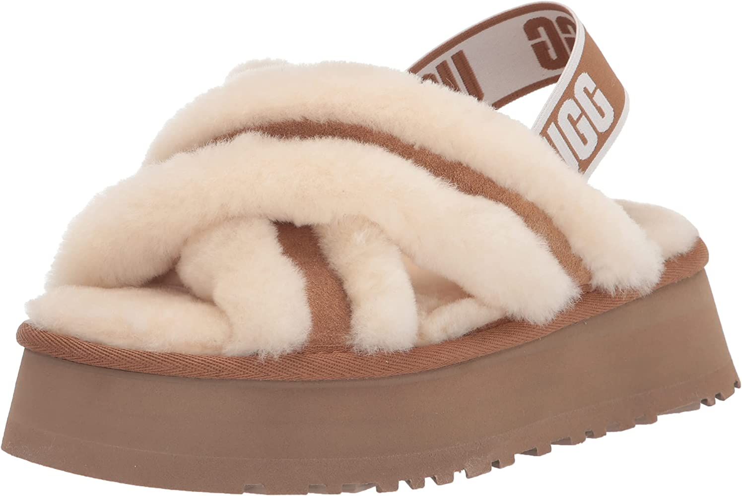 UGG Women's Disco Cross Slide Slipper | Amazon (US)