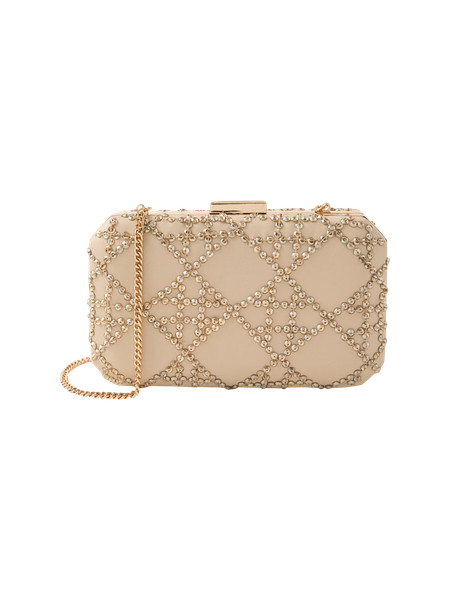 Beveled Crystal Embellished Clutch | Ann Taylor