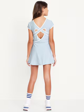 PowerSoft Heart-Shaped Back Athletic Dress for Girls | Old Navy (US)