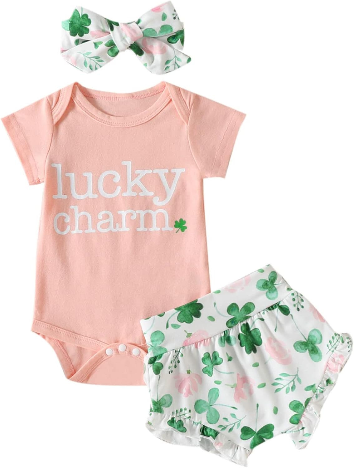 Reokoou St. Patrick's Day Suit Long Skirt Black T Shirt Outfit for Babies Red Hoodies Rainbow Tod... | Amazon (US)