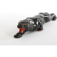 Vintage Mid Century Modern Palmar Black Ceramic Panther Statue | Etsy (US)