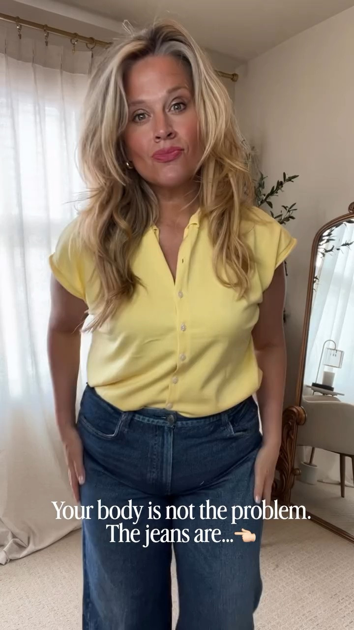 💖LIKE and comment "JEANS" below and I’ll DM you the outfit links + details! 💌 

Your body is not the problem.
The jeans are.

I spent way too long thinking I needed to “fix” myself… when really I just needed denim designed to work WITH a midlife body instead of against it.

These wide-leg cropped jeans are the first pair in a long time that:
✔ don’t dig into my belly
✔ don’t create muffin top
✔ don’t cling in the wrong places
✔ actually feel comfortable all day

And because of the shape, they instantly make outfits feel more balanced and polished.

✨ Outfit Physics:
LIFT → structured layers create shape
SKIM → soft stretch glides, never squeezes
BALANCE → the wide leg elongates and smooths

99% cotton with just enough stretch to move with you, not fight you.

If your jeans feel tight by noon… start here.

Comment “JEANS” and I’ll send the exact pair.

👑"Helping you look good, feel good!" - Lindsey Denver 

#over50fashion #size12 #size14 #size10 #midsizeootd