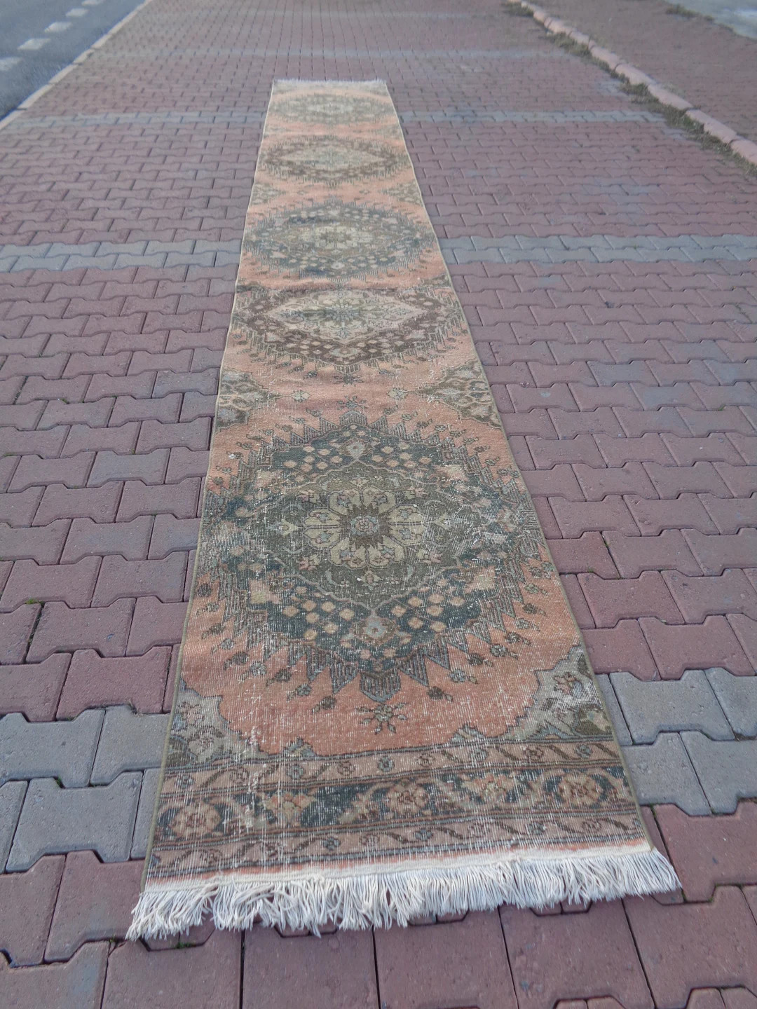 Extra Long Runner Vintage Runner for Stairs Stair Treads - Etsy | Etsy (US)