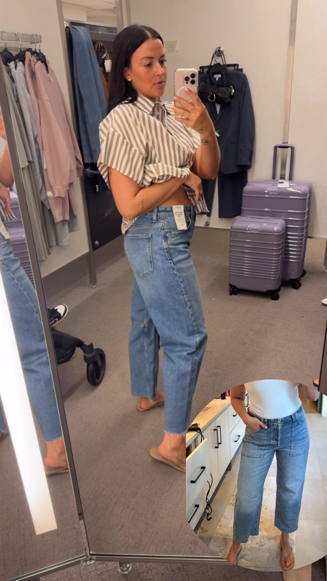The Madewell jeans I’m showing in the video are on sale at Nordstrom! The pic in the bottom corner is the exact style of Madewell jeans, just full price! Size 29

#LTKSaleAlert #LTKStyleTip #LTKFindsUnder100