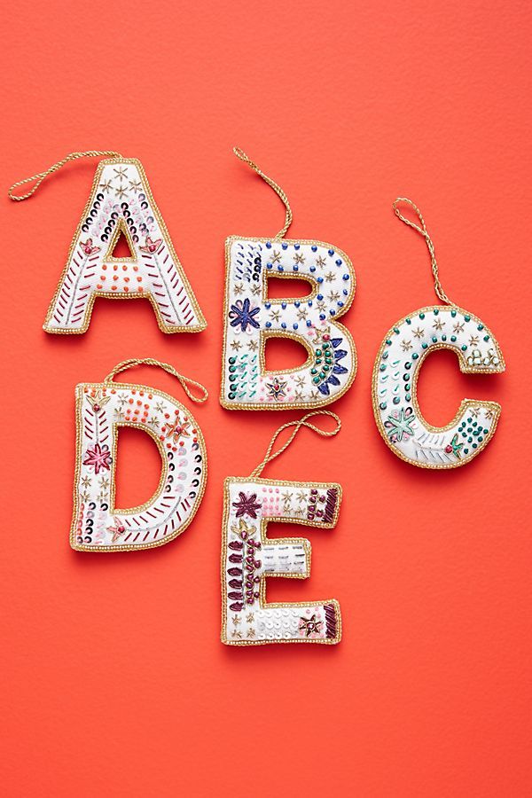 Zardozi Monogram Ornament | Anthropologie (US)