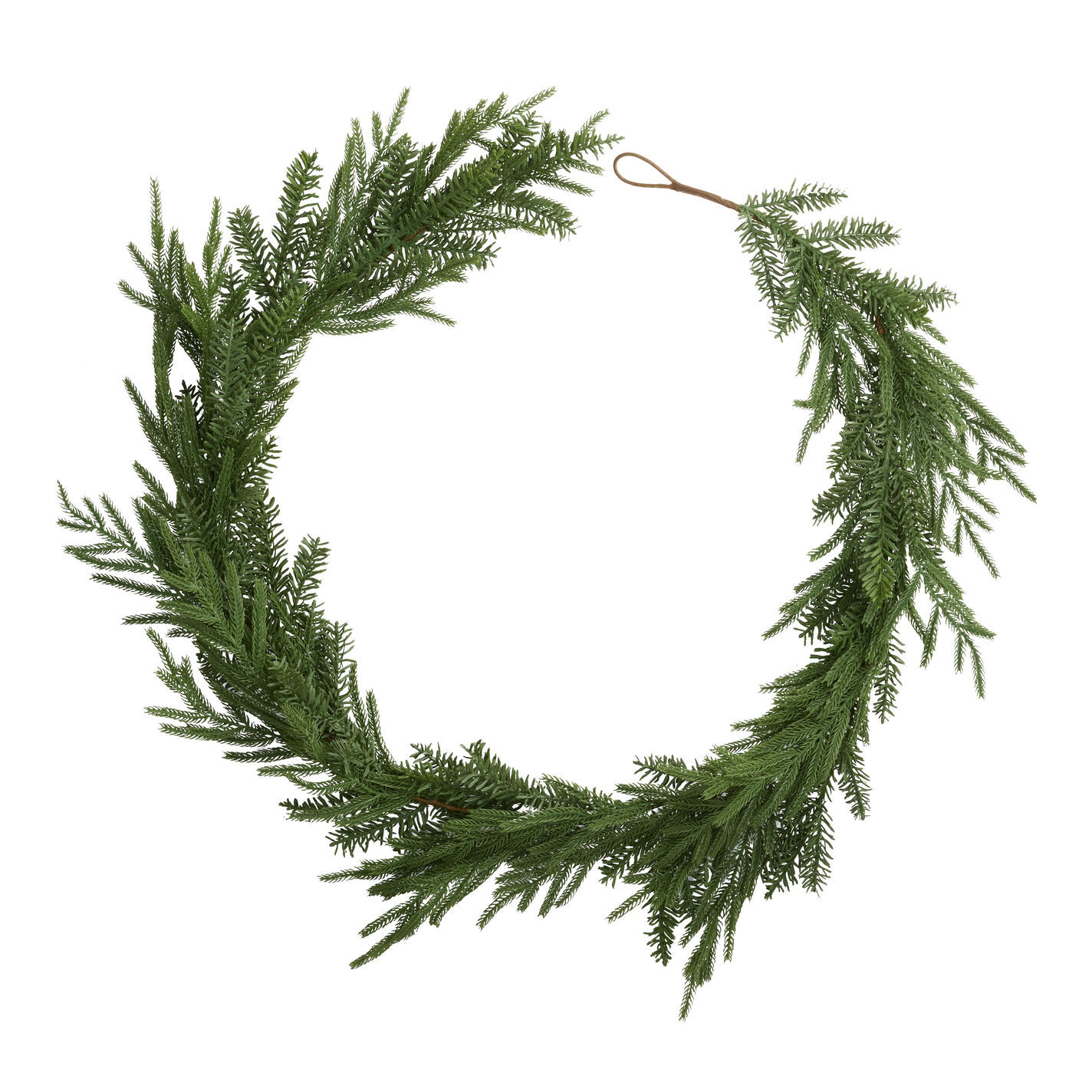 Green Soft Touch Mixed Faux Pine Garland | World Market