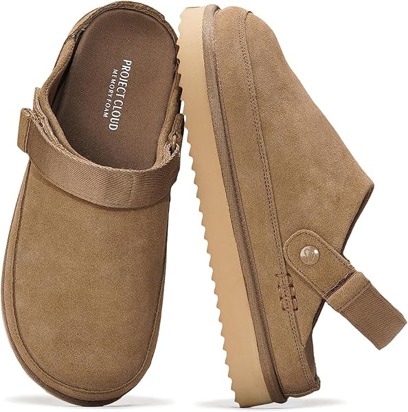 Project Cloud 100% Genuine Leather Platform Mule Clogs for Women | Amazon (US)