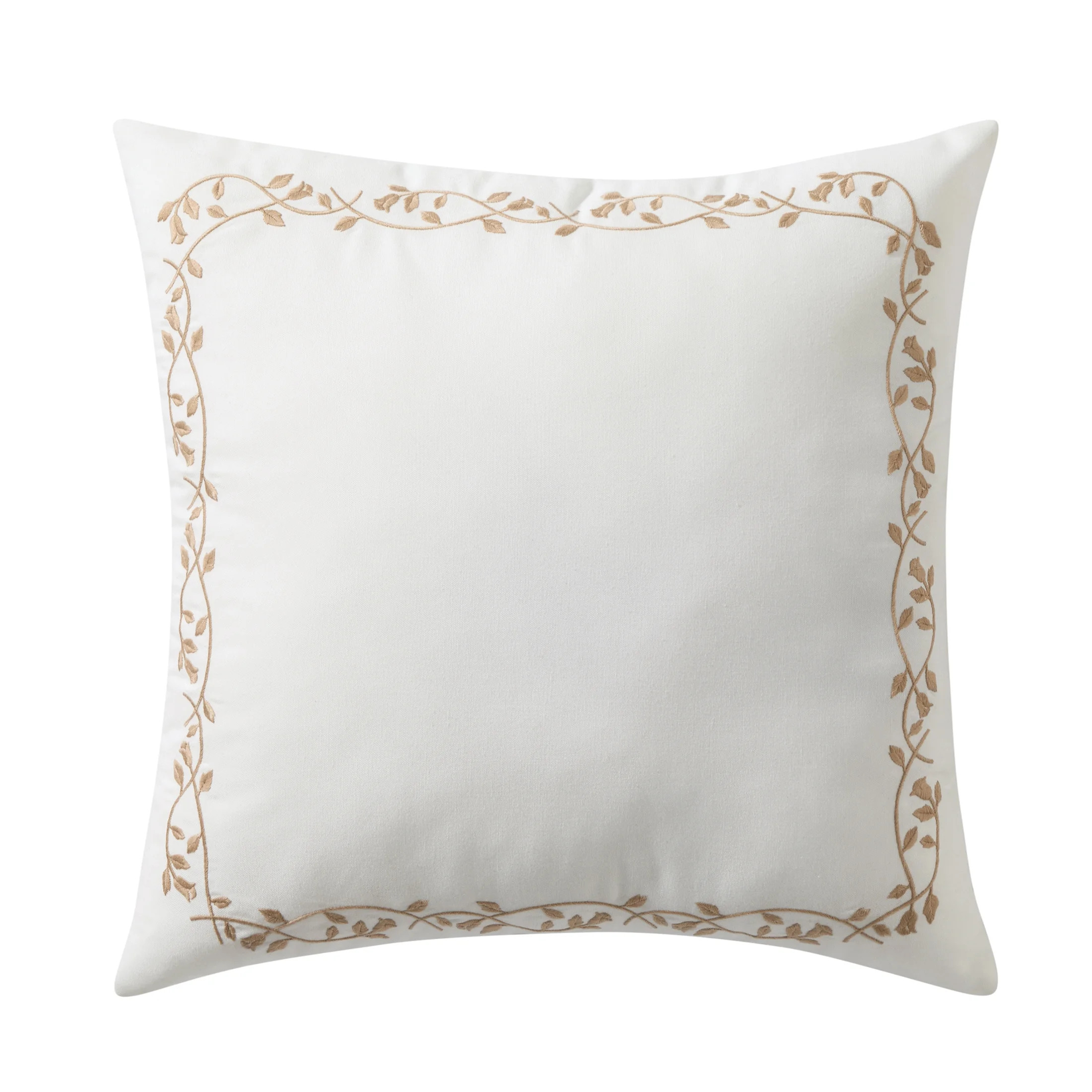 My Texas House White Floral Embroidered 18" x 18" Outdoor Pillow | Walmart (US)
