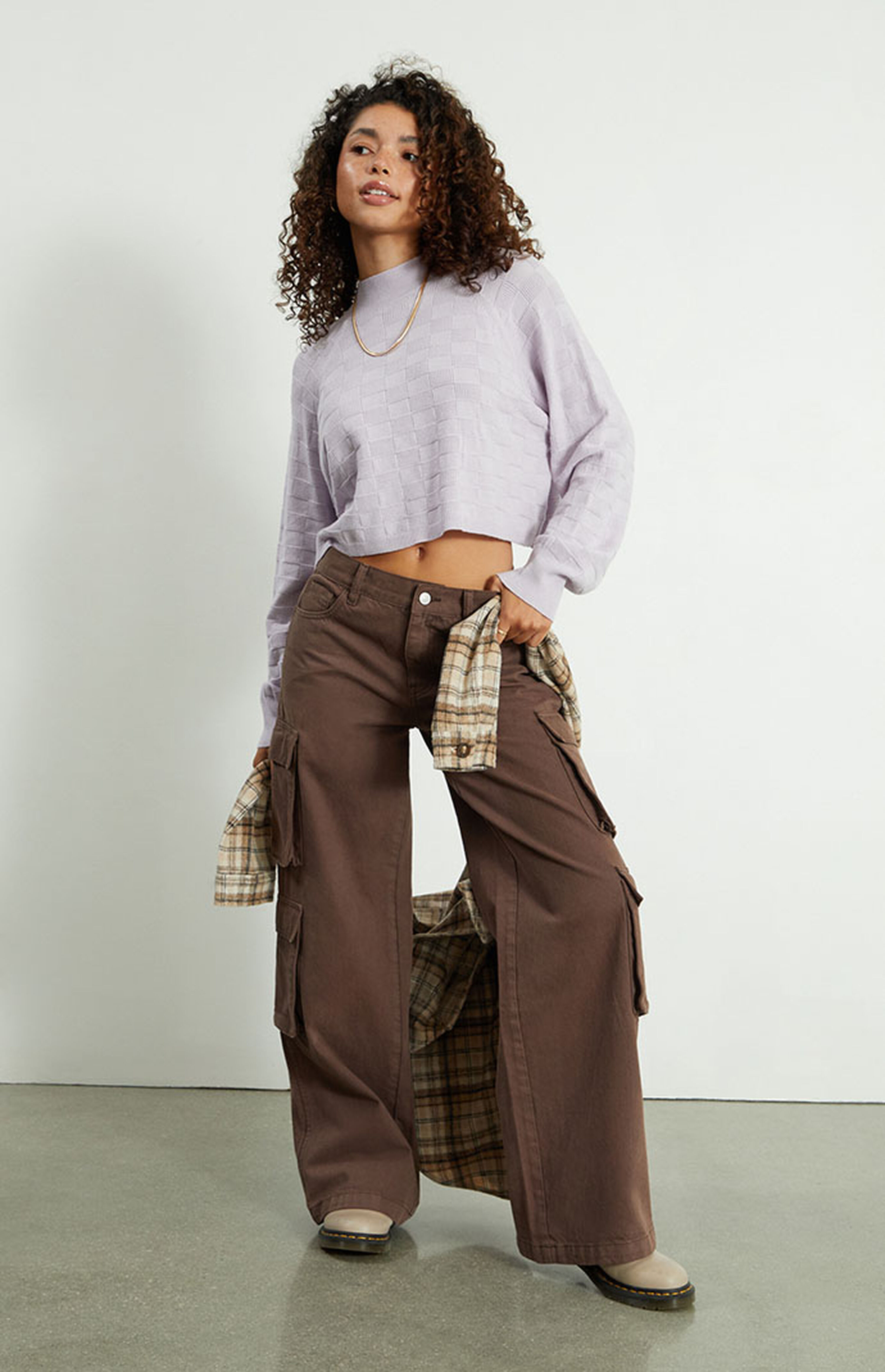 PacSun Eco Brown Baggy Cargo Pants | PacSun | PacSun