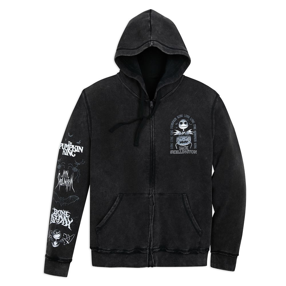 Jack Skellington Halloween Zip Hoodie for Adults – The Nightmare Before Christmas | Disney Store