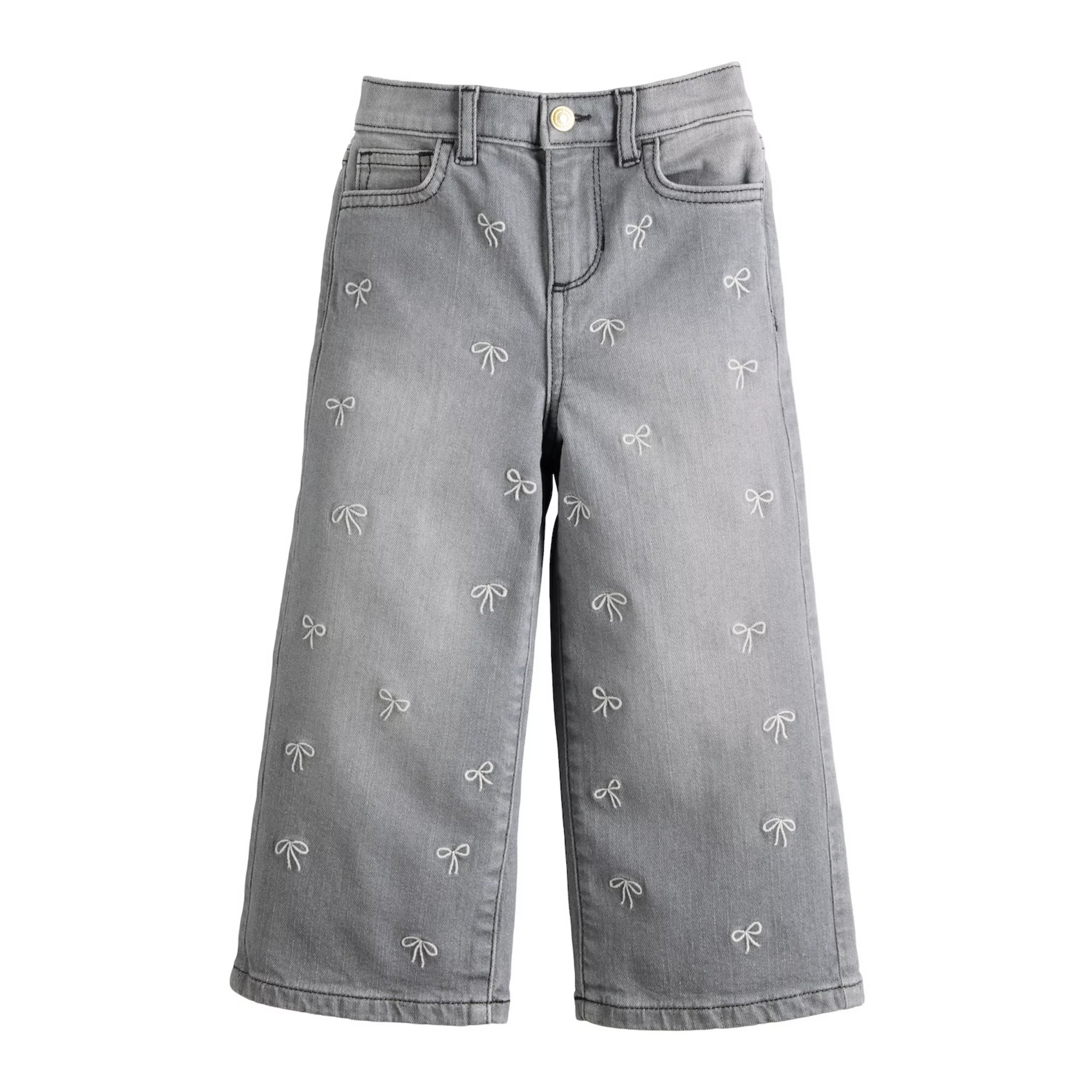 Baby & Toddler Girls Jumping Beans® High Rise Wide Leg Jeans | Kohl's