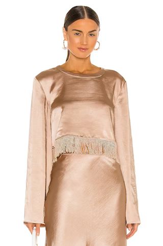 LPA Fringe Top in Cream from Revolve.com | Revolve Clothing (Global)