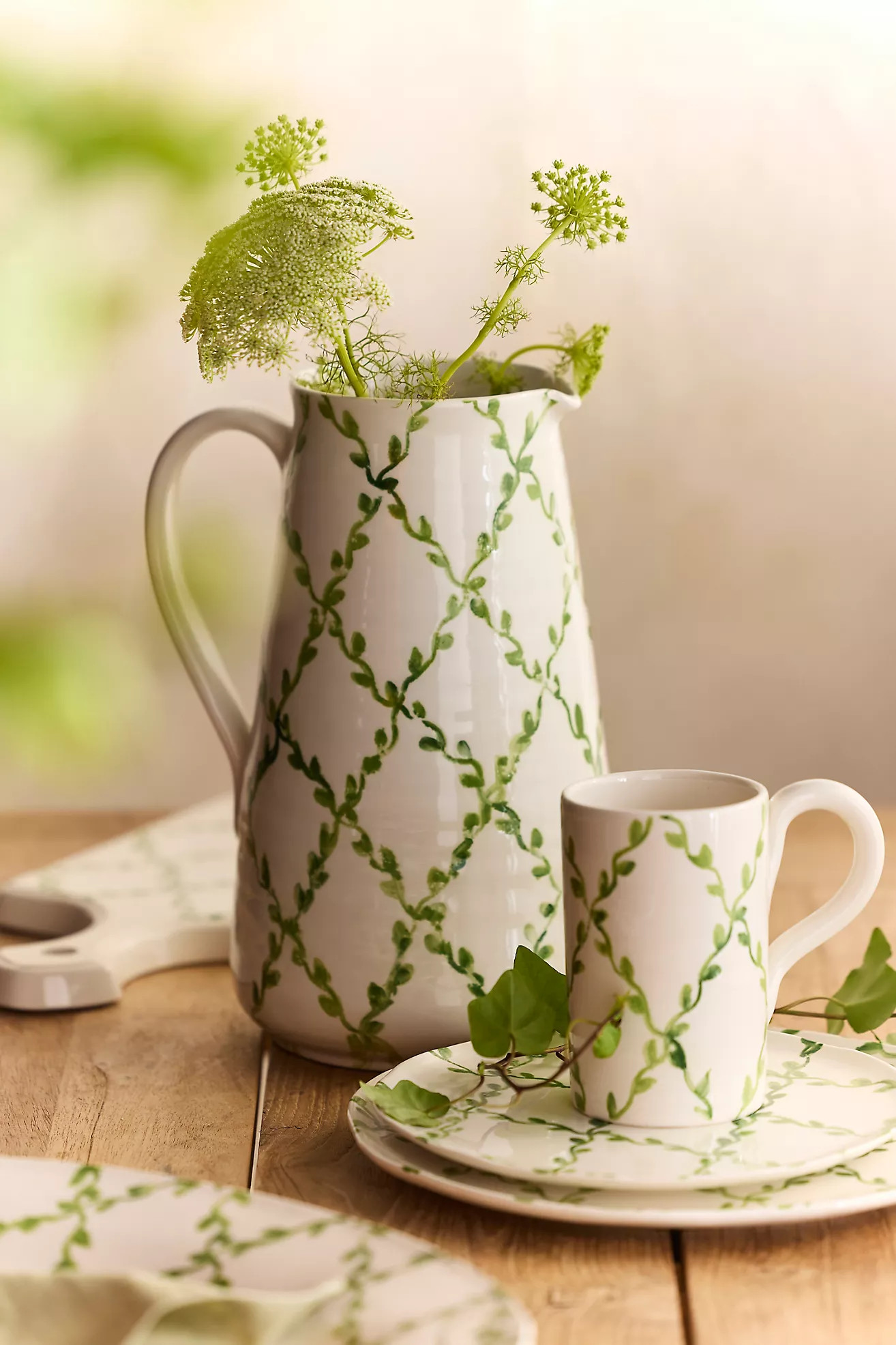 Vine Lattice Pitcher | Anthropologie (US)