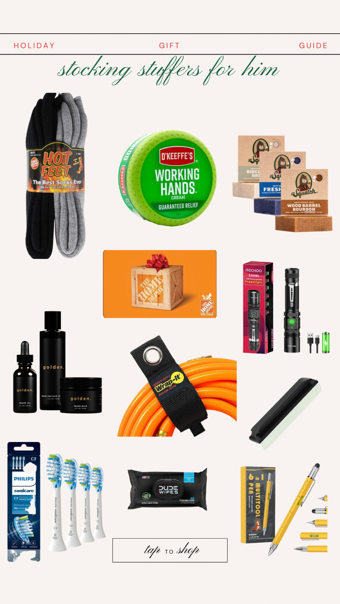 Holiday 2023 gift guide- stocking stuffers for him! 

#LTKHoliday #LTKGiftGuide #LTKSeasonal