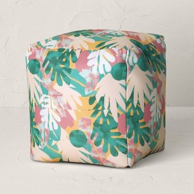 Floral Outdoor Pouf Marin - Opalhouse™ designed with Jungalow™ | Target