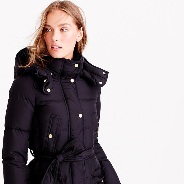 Wintress belted puffer coat | J.Crew US