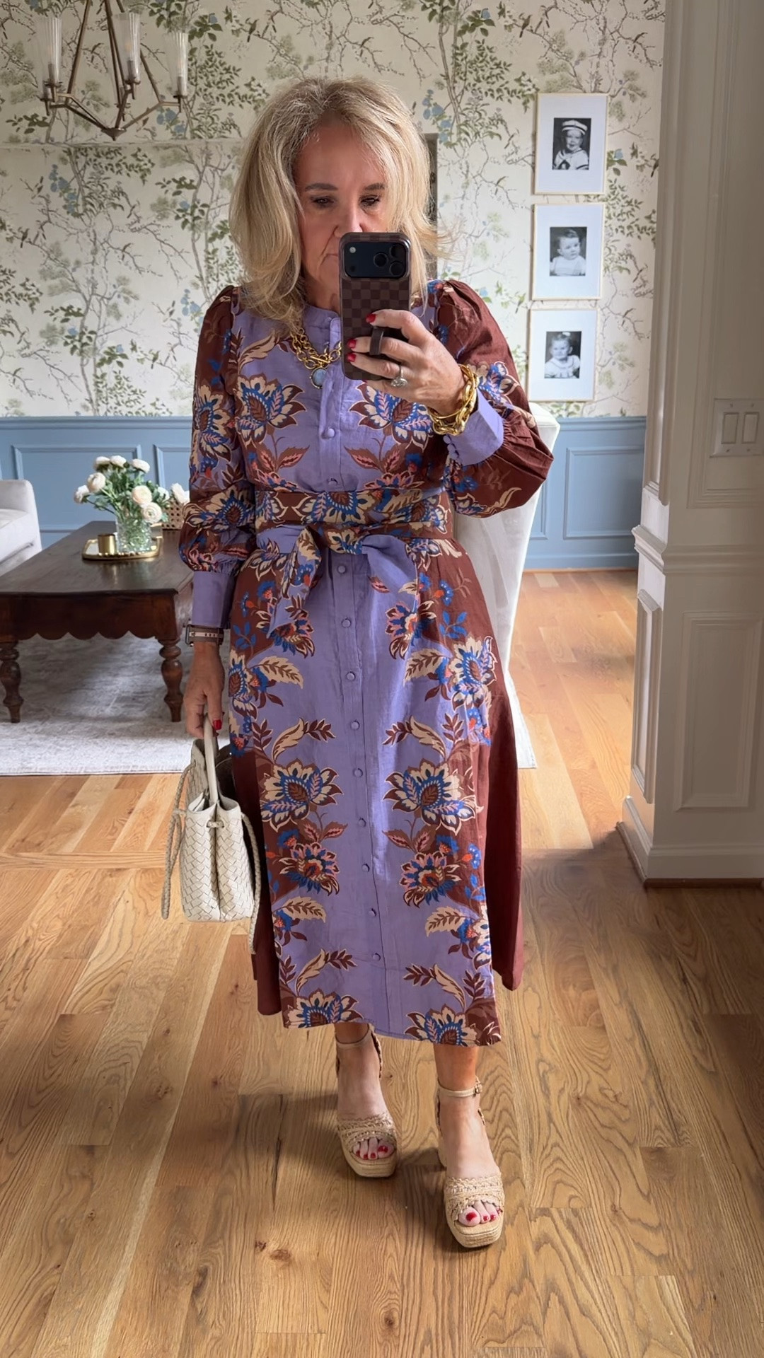 @Boden (US) dress size 8 petite linen cotton it is stunning. This print! 
Linking a few things I love from their sale right now. 
Also a few Julie Vos pieces some sale done not

#LTKOver40 #LTKSaleAlert #LTKootd