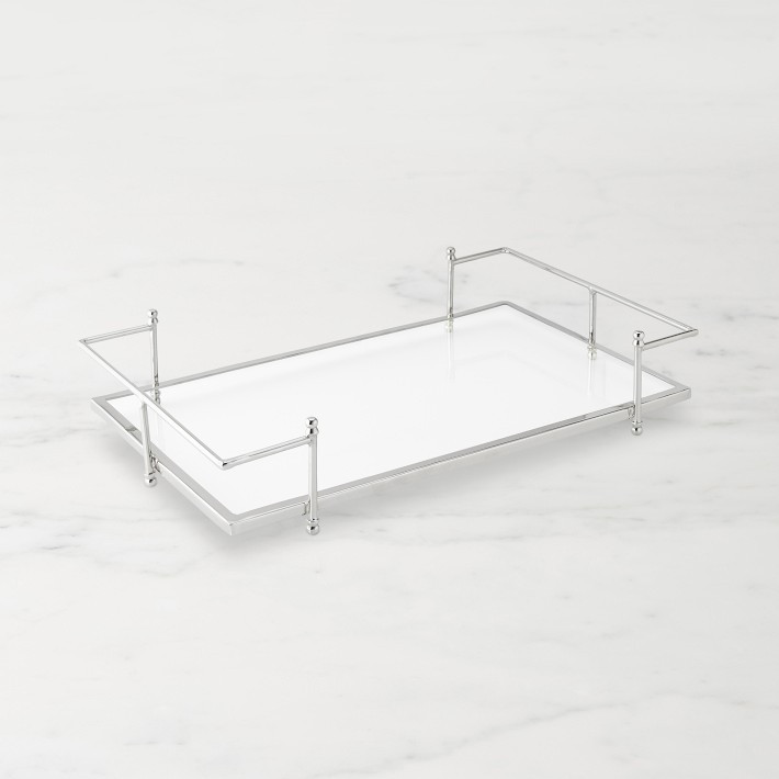 Stainless Steel and Glass Tray | Williams-Sonoma