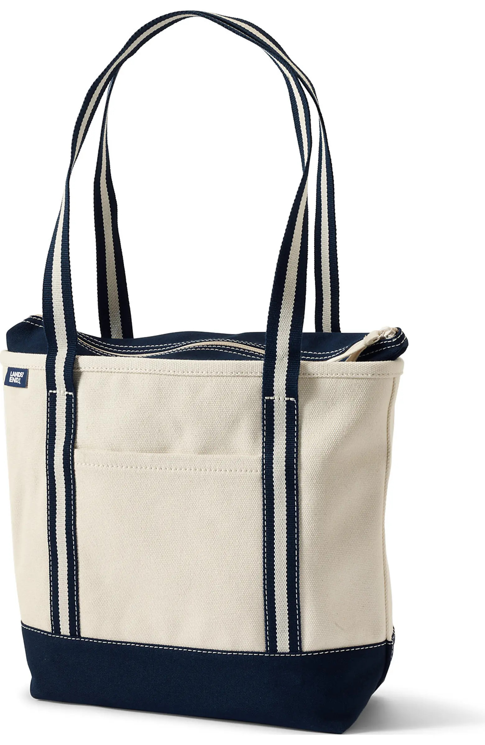 Lands' End Open Top Long Handle Canvas Tote Bag | Nordstrom | Nordstrom