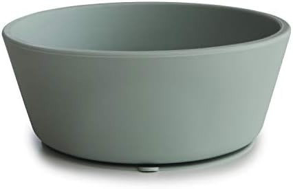 mushie Silicone Suction Bowl | BPA-Free Non-Slip Design (Cambridge Blue) | Amazon (US)