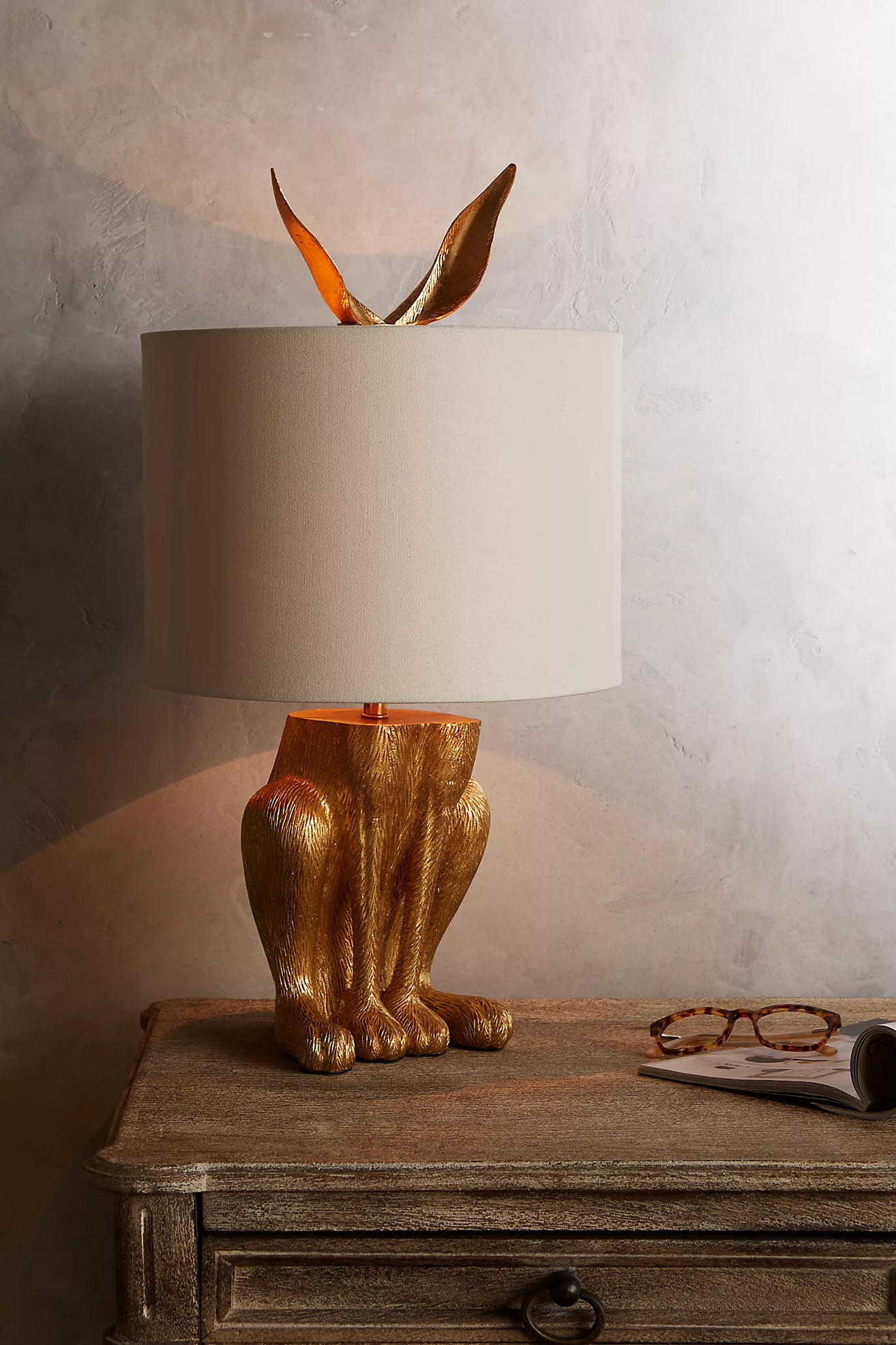 Gilded Hare Table Lamp | Anthropologie (US)