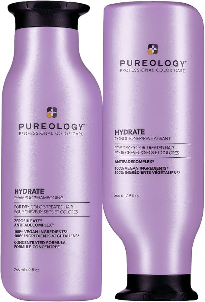 Pureology Hydrate Moisturizing Shampoo | For Medium to Thick Dry, Color Treated Hair | Sulfate-F... | Amazon (US)