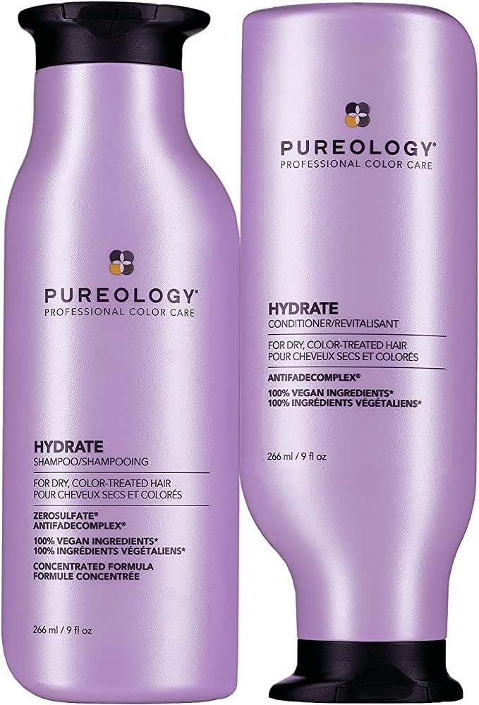 Pureology Hydrate Moisturizing Shampoo and Conditioner Set | Softens and Deeply Hydrates Dry Hair... | Amazon (US)