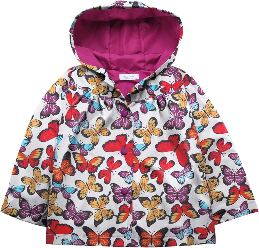 Arshiner Girl Baby Kid Waterproof Hooded Coat Jacket Outwear Raincoat Hoodies | Amazon (US)