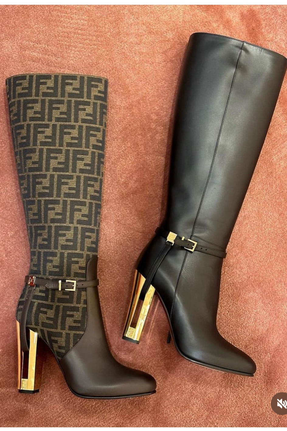 Which pair of #fendi latest boots would you rock? Both priced at $1,995, find them available for purchase in the link in our bio. Hot! Or Hmm…?