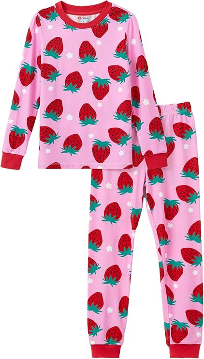 PATPAT Toddler & Kids Pajama Sets with Bamboo Viscose, Snug Fit Pjs for Girls, All-Season Comfort... | Amazon (US)