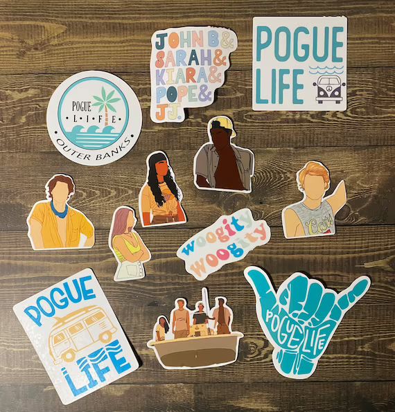 outer banks stickers / pogue life stickers / John B sticker / OBX stickers / woogity woogity stic... | Etsy (US)